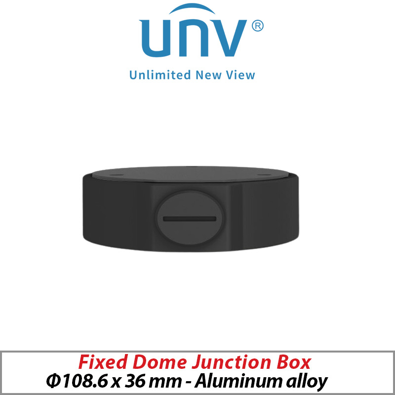 ‌UNIVIEW FIXED DOME JUNCTION BOX BLACK TR-JB03-G-IN