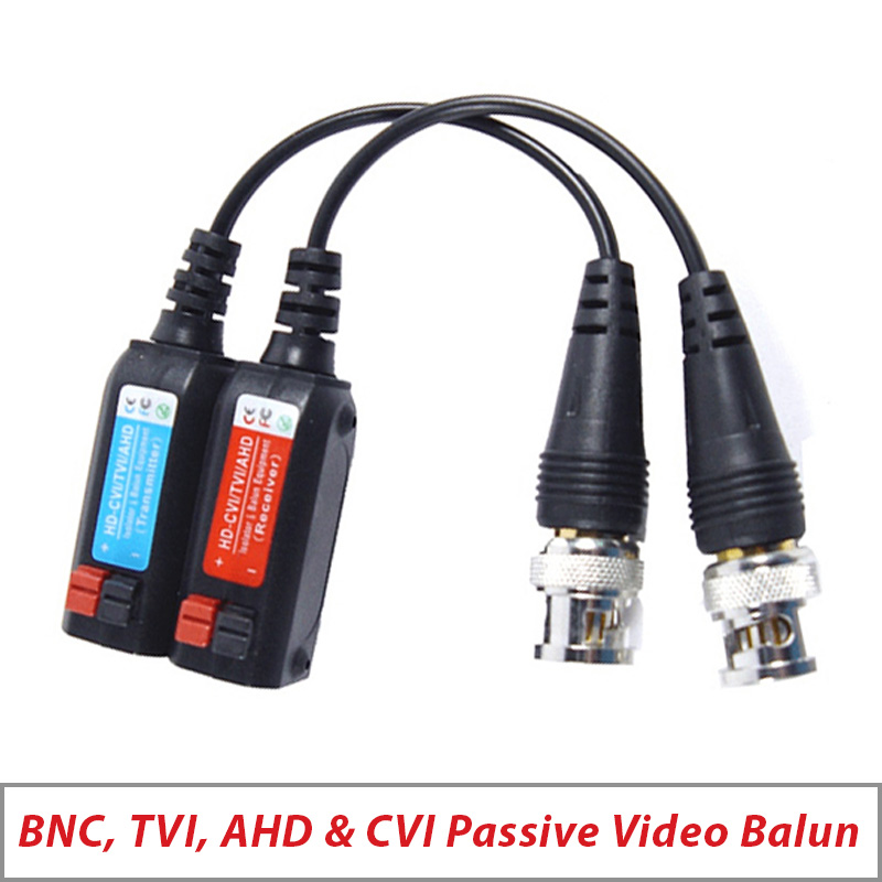 VIDEO BALUN PASSIVE HD BNC TVI AHD WITH BUILT IN GROUND LOOP ISOLATOR TO REDUCE NOISE