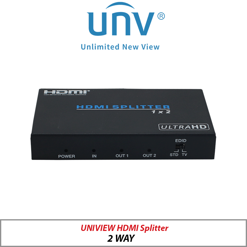 UNIVIEW HDMI SPLITTER 1 IN 2 OUT 4K 2K VD0102-UH