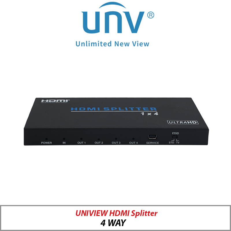 UNIVIEW HDMI SPLITTER 1 IN 4 OUT 4K 2K VD0104-UH