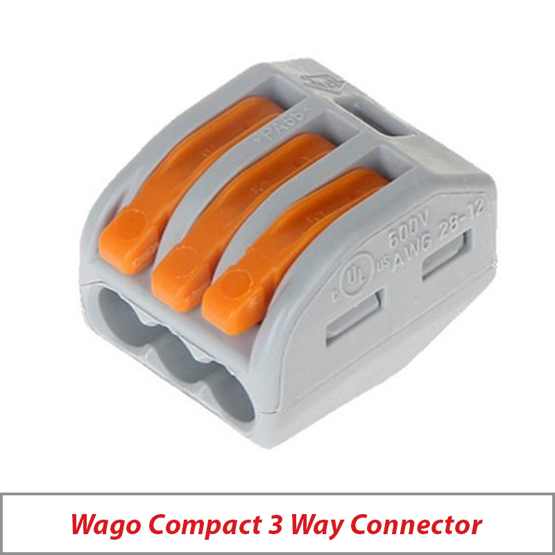 WAGO COMPACT 3 WAY LEVER CONNECTOR TERMINAL BLOCK