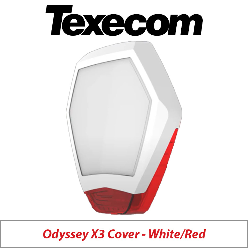 TEXECOM ODYSSEY X3 WDB-0002 COVER WHITE/RED