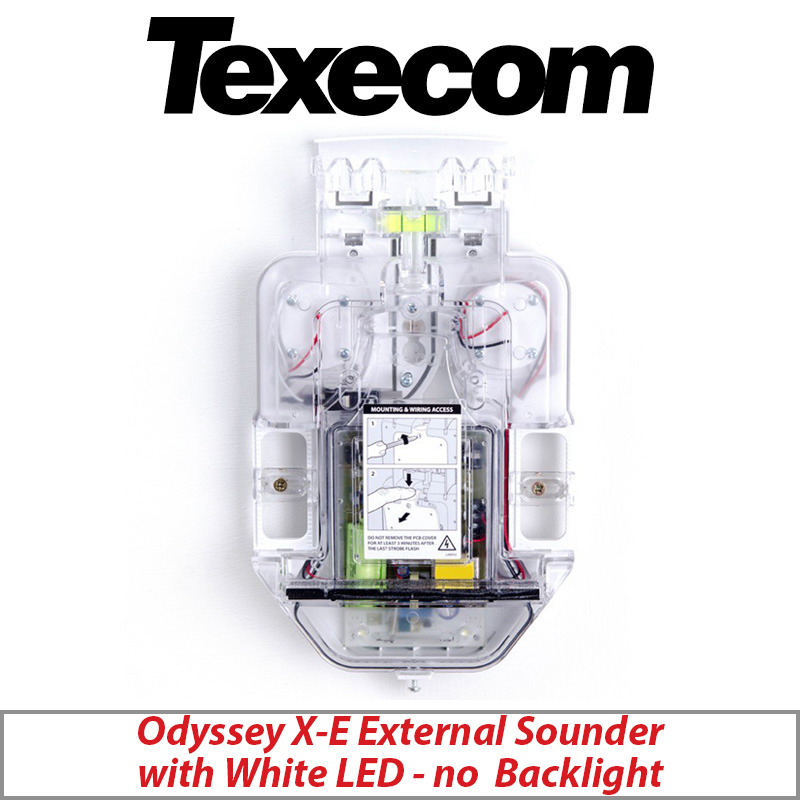 TEXECOM ODYSSEY X-E WDD-0001 EXTERNAL SOUNDER WITH WHITE LED NO BACKLIGHT - GRADE 2
