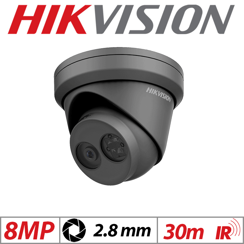 8MP HIKVISION Fixed Turret Network Camera 2.8mm BLACK G2-DS-2CD2385FWD-I-2.8mm-black GRADED ITEM