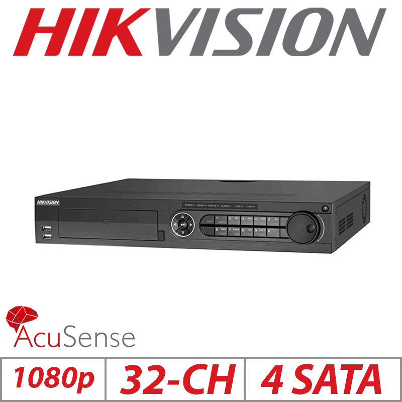 ‌‌‌4MP 1080p 32CH HIKVISION 1.5U ACUSENSE TURBO HD DVR iDS-7332HQHI-M4-S