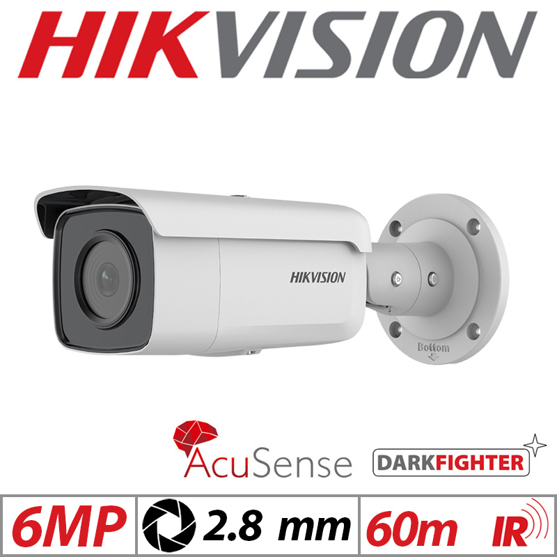 6 MP ACUSENSE FIXED BULLET NETWORK CAMERA INFRAROT WDR IP67 DS