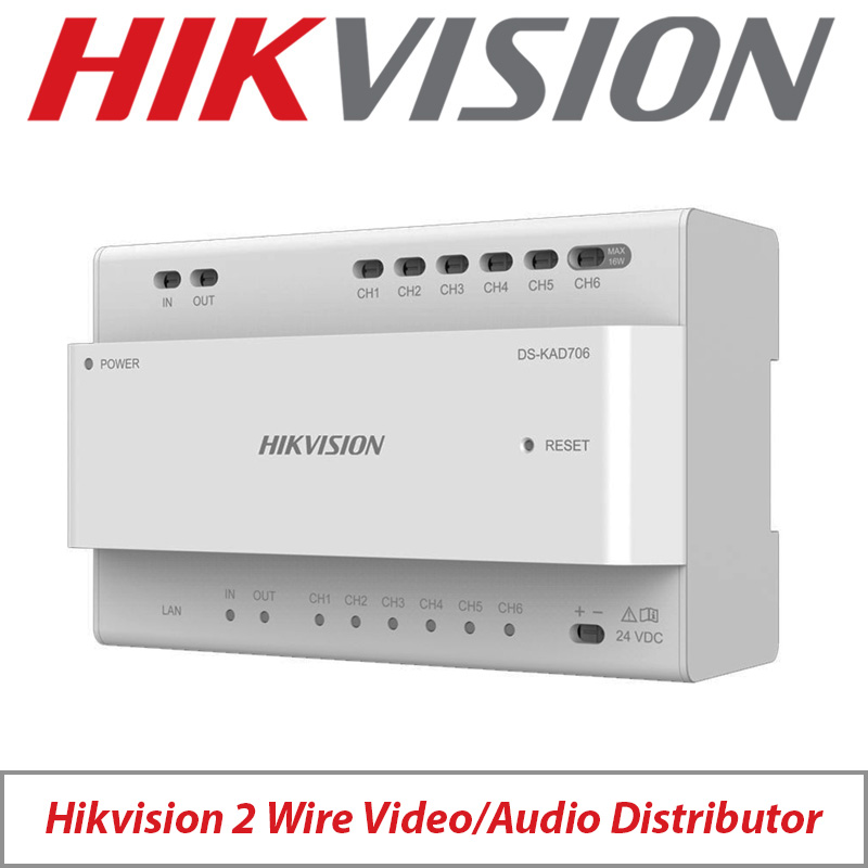 HIKVISION 2 WIRE VIDEO AND AUDIO DISTRIBUTOR DSKAD706Y ∙ Doris CCTV
