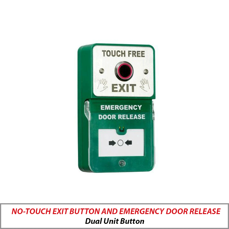 RGL COMBINED NO-TOUCH EXIT BUTTON AND EMERGENCY DOOR RELEASE BUTTON DU