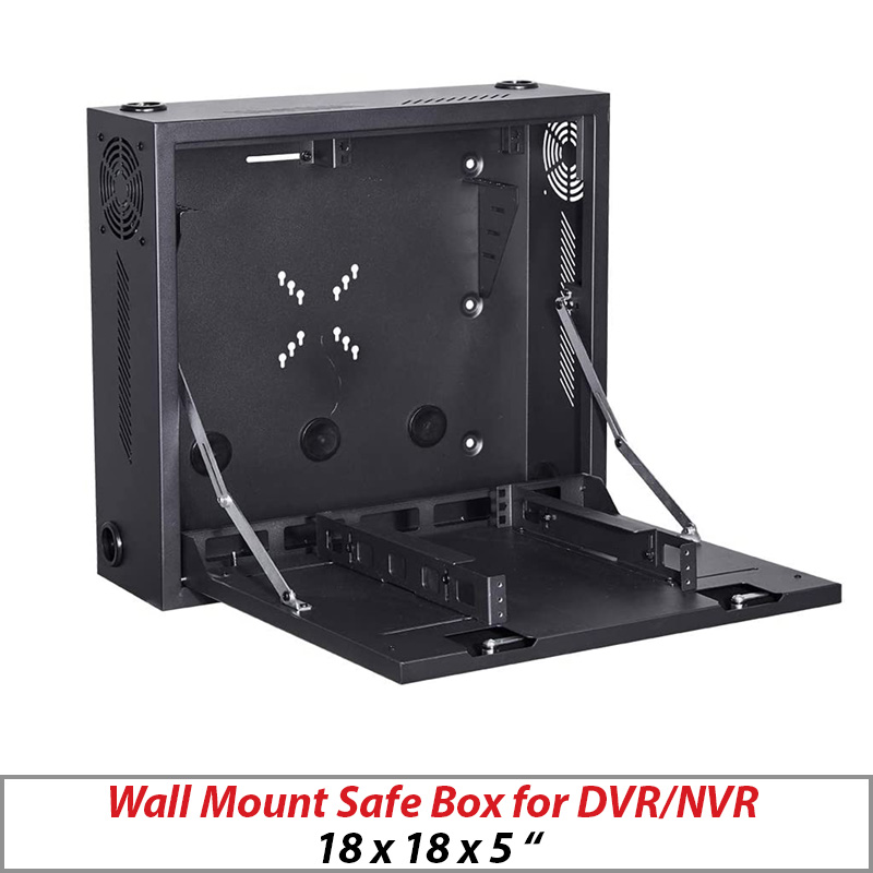 WALL MOUNT SAFEBOX FOR DVRNVR WITH FAN BLACK ∙ Doris CCTV
