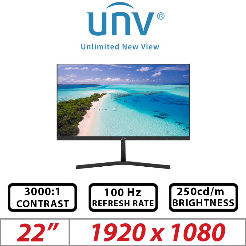 Consistent Led Monitor 22 Inch 22 INCH UNIVIEW LED MONITOR WITH 100 HZ REFRESH RATE MW-LC22-E ∙ Doris CCTV