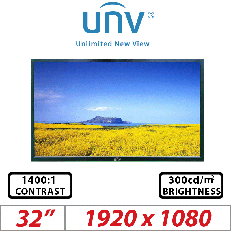 32 INCH UNIVIEW LED MONITOR FULL HD MW3232-E ∙ Doris CCTV