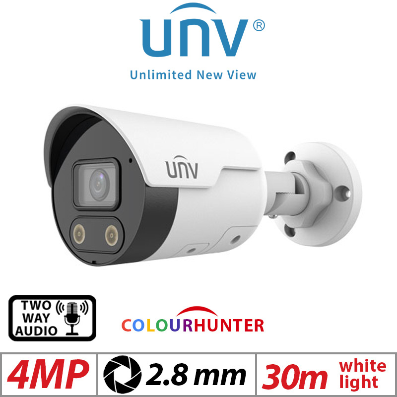 4MP UNIVIEW COLORHUNTER 24/7 COLOUR HD MINI IR BULLET NETWORK