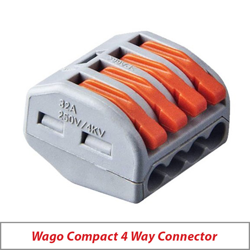 WAGO COMPACT 4 WAY LEVER CONNECTOR TERMINAL BLOCK ∙ Doris CCTV